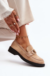 Classic Beige Women's Moccasins Fiviana