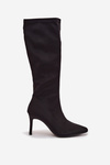 Fabric Women's Boots on Heel S.Барски HY52-513 Black