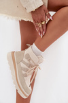 Women's Ankle Boots Platform Light Beige Liorae