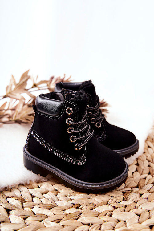 Children's Trapers Boots Black Milos