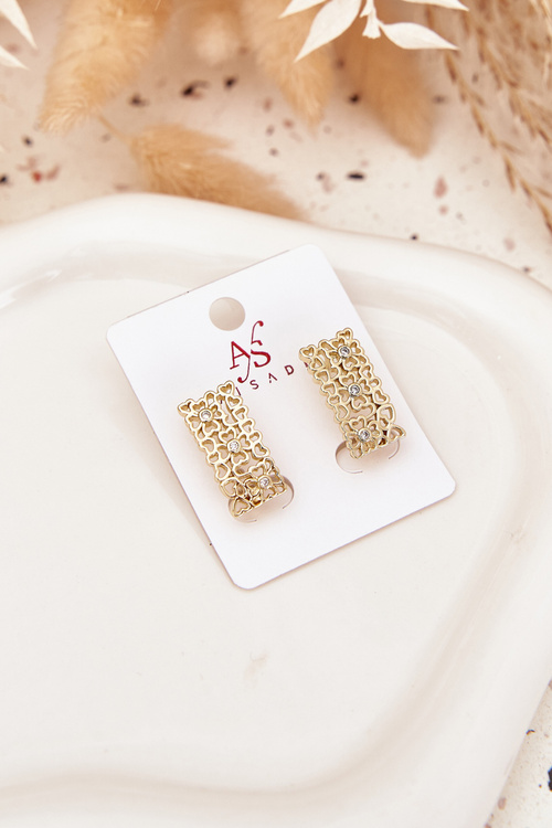 Women's Earrings Made of Surgical Steel Gold