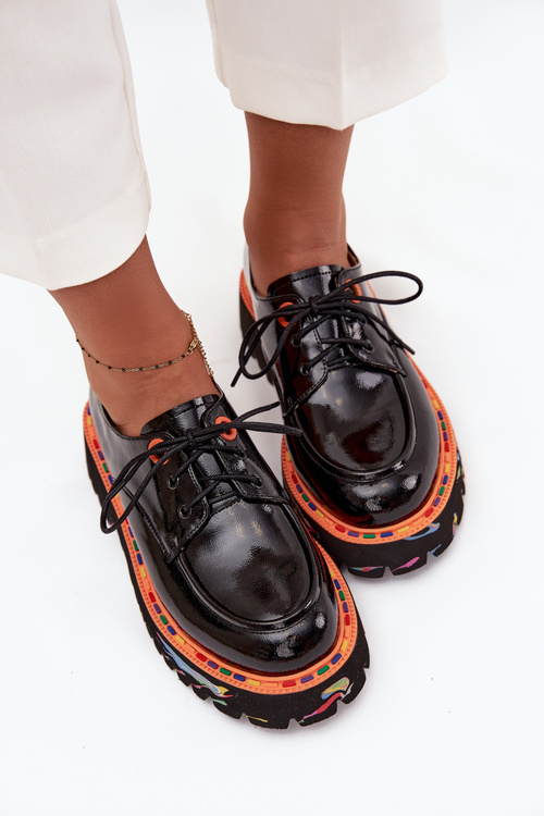 Leather Women's Patent Shoes Artiker 57C0176 Black