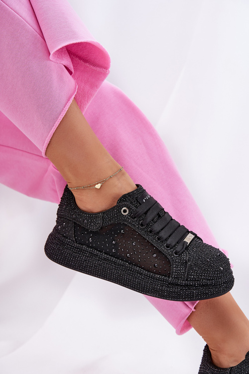Decorated platform sneakers GOE NN2N4021 black