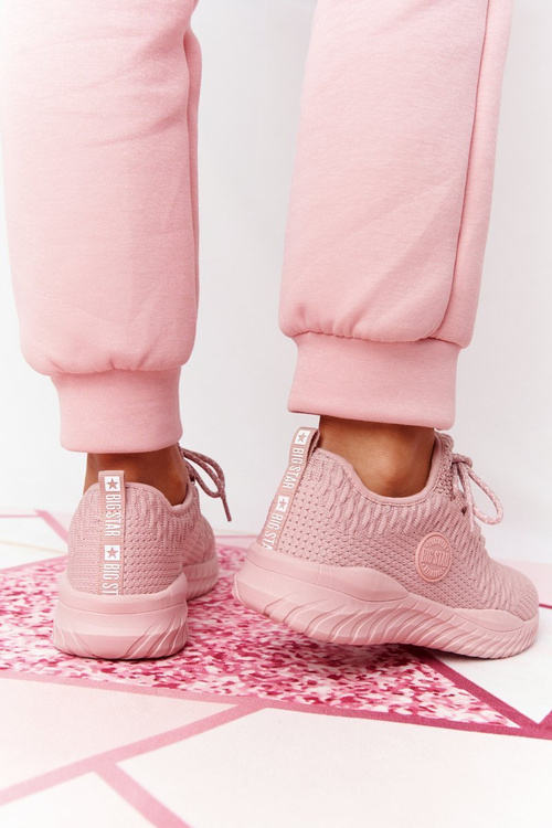 Buty Sportowe Memory Foam Big Star Różowe HH274299