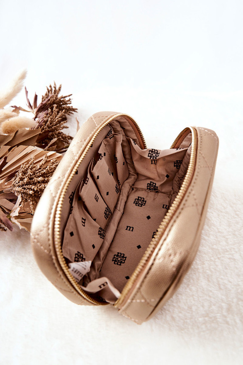 Mała Kosmetyczka Pikowana Monnari CSM0050-023 Złota