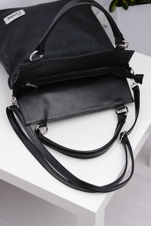 Women's Large Black Classic Handbag