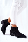 Suede Slip-on Boots Black Assanella