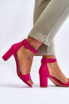 Women's Sandals On Heel Fuchsia Lexi