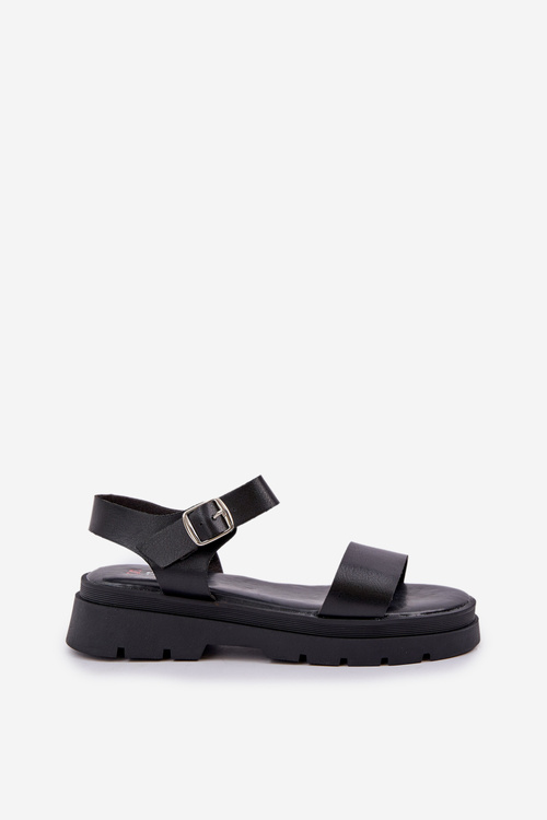 Women's Platform Sandals Black Evaretha
