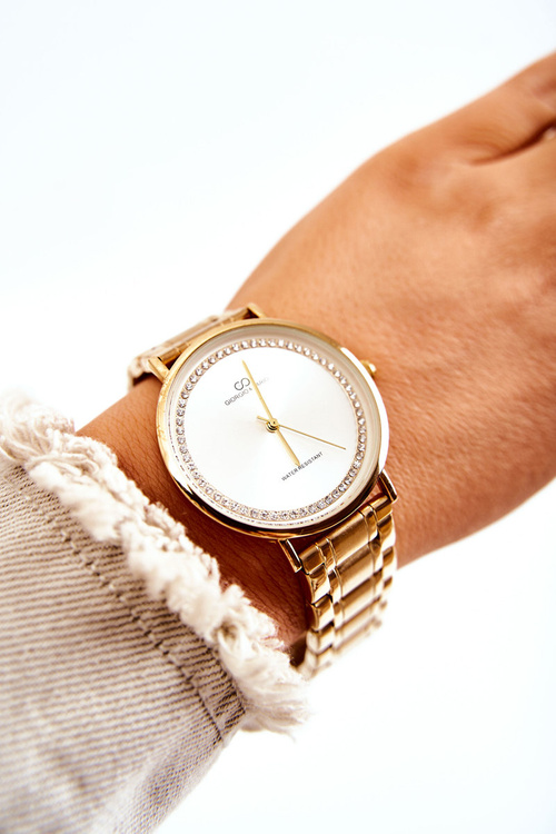 Women's Steel Watch Giorgio & Dario With Cubic Zirconia Gold