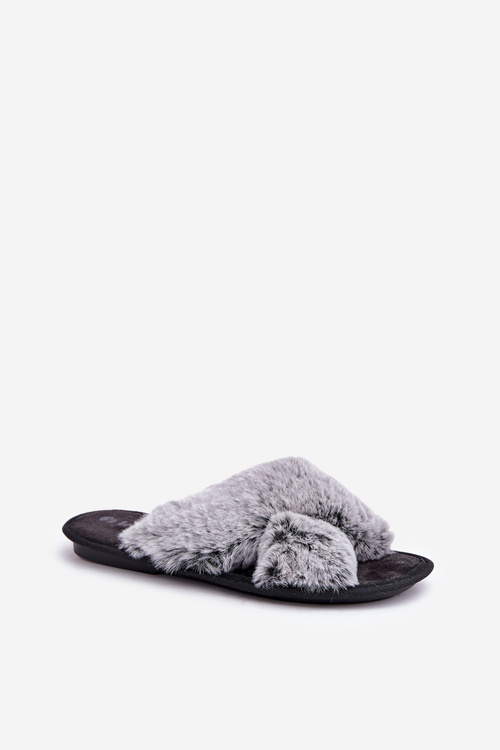 Women's Fur Slippers Inblu 6800006D Grey