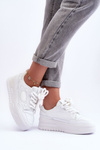 Women's Platform Sneakers White Finos