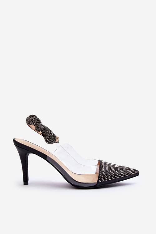 High Heels with Embellishment D&A MR1966-11 Black