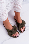 Flip Flops On Cork Sole Dark Green Wendy