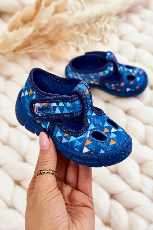 Shoes Slippers Befado Triangles 533P023 Blue