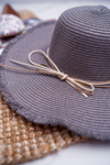 Women's Straw Hat Gray La Madrid