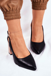 Pumps On A Golden Post Sergio Leone PB218 Black