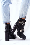 Boots Black With Buckle Flaris