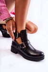 Women's Ankle Boots With Cutouts Black Santhana