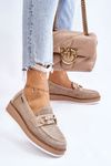 Women's Loafers On The Platform Beige Danny