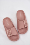 Women's Foam Slippers With Buckle Vinceza 75207 Dirty Pink