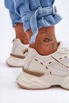 Women's Sport Sneakers Beige Feluci