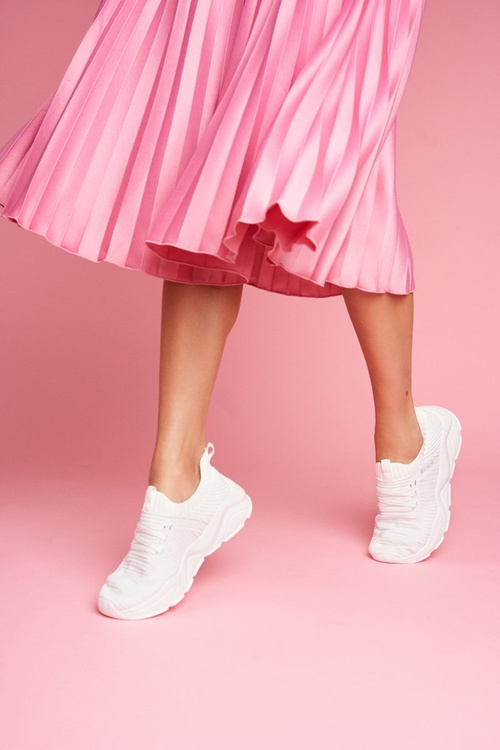 Buty Sportowe Platforma Big Star Białe FF274954