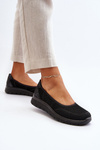 Platform Ballet Flats and Wedges Black Aviaba