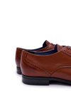 Men's Elegant Bednarek Leather Brown Herod Half Shoes