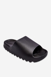 Fashionable Platform Slippers Black Estella