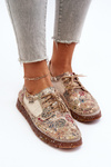 Półbuty Wzorzyste Damskie Maciejka 06347-04 Beżowe