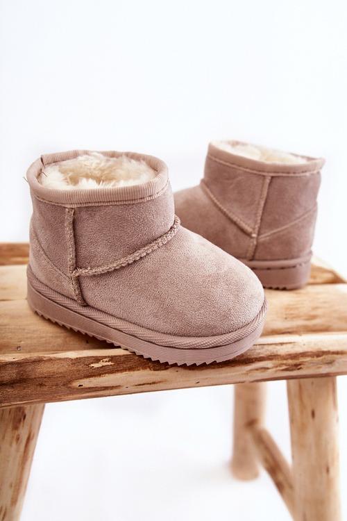 Children's Insulated Snow Boots Light beige Gooby