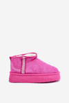 Platform Snow Boots With Pattern Pink Udra