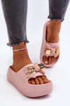 Women's Foam Flip Flops with Bow Pink Salessa
