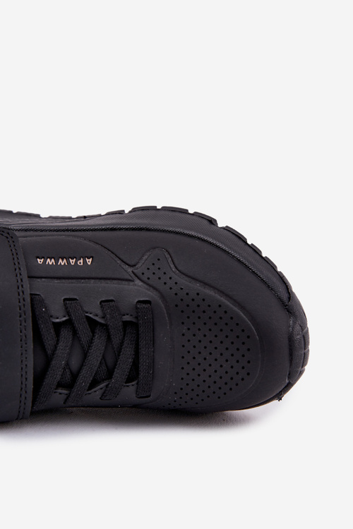 Children's Lightweight Sports Shoes On Platform Black Mirivia