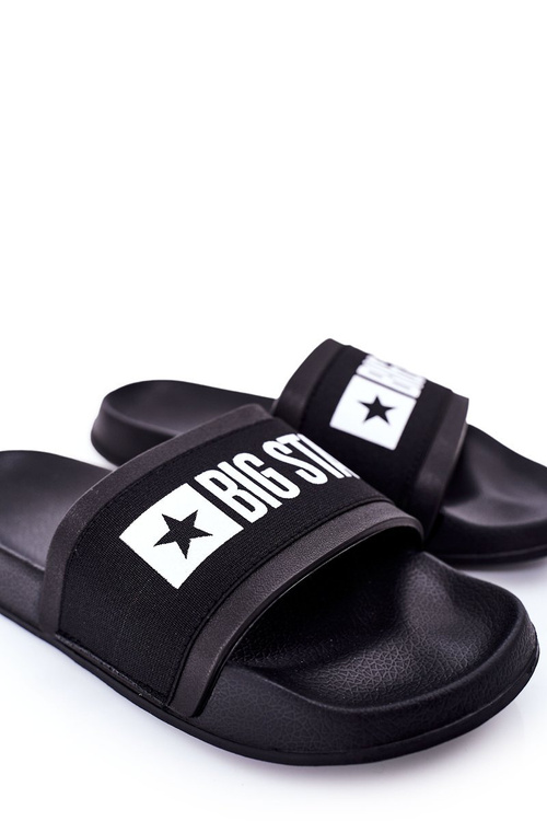 Męskie Klapki Big Star HH174831 Czarne