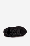 Damskie Sneakersy Ocieplane Futerkiem Czarne Cyrissa