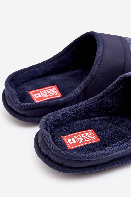 Men's Classic Slippers Navy Big Star KK174360