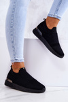 Buty Sportowe Materiałowe Czarne Lorento