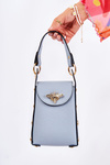 Small Women's Handbag With Ornament Blue Ellies