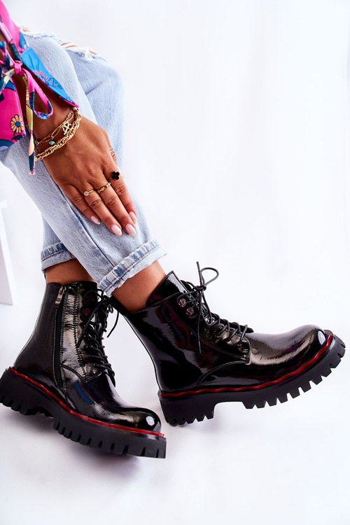 Women's Boots Tied Black Sherill