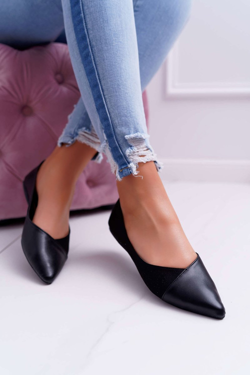 Women's Ballerinas Black Tergo