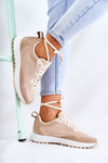 Women's Suede Sports Shoes Beige Nayla