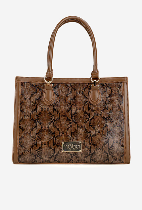 Torebka Zwierzęcy Wzór Brązowa NOBO BAG6150-M17
