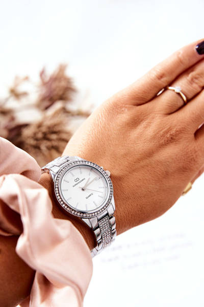 Damski Zegarek Z Bransoletą Giorgio&Dario Srebrny