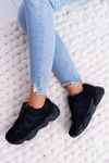 Sporty Women's Shoes Airy Fabric Black Thai