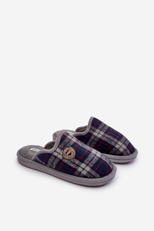 Men's Gray Slip-On Slippers Kallile