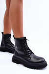 Leather Boots Workery Women's Black Poonah