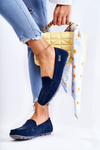 Women's Suede Loafers Navy Blue Millare