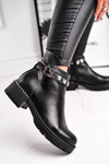 Women’s Boots Leather Warm Black Laura Messi 2055